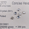 施华洛世奇仿水晶散石2777简洁六边形切角菱形美甲钻DIY散钻散珠