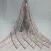 lacemn2308几何菱形珠管亮片网纱面料，婚纱礼服派对舞台服装布料