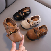 女宝宝公主鞋子婴儿幼儿，学步鞋软底小童皮鞋，1一3周岁2半单鞋春秋