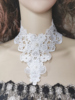 欧美风复古宫廷花朵，珍珠白色蕾丝颈链饰品女礼服婚纱摄影配饰