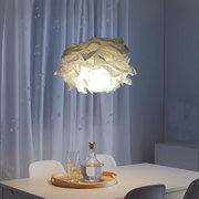 北欧国内民宿吊灯罩个性创意，卧室餐厅欧式纸质装饰云朵吊灯