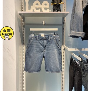 lee男士牛仔短裤，夏季潮牌五分中裤直筒，休闲裤子lmr9025eebrx