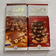 瑞士莲Lindt LINDOR焦糖牛奶白巧杏仁榛子酒心巧克力100g黑巧夹心