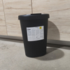 宜家国内赫拉斯附盖垃圾桶黑色8公升厨房卫生间分类垃圾桶