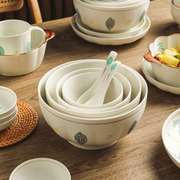 碗碟套装家用中式陶，瓷碗2022盘子碗乔迁新居清新碗筷餐具套装