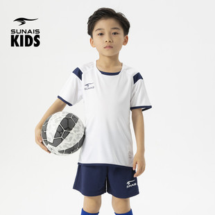 舒莱狮夏季儿童足球服套装，运动服装大中童小学生男女训练队服秋衣