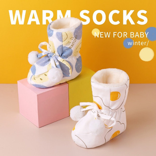 婴儿鞋子冬季软底男女宝宝学步棉鞋0-1岁6-12个月雪地靴加绒保暖8
