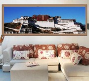 精准印花DMC十字绣客厅大画 风景名画 西藏圣地-布达拉宫