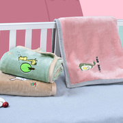 儿童毛毯婴儿盖毯春秋夏季幼儿园午睡小被子新生儿宝宝珊瑚绒毯子