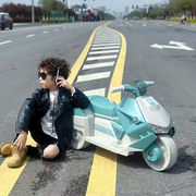 儿童电动摩托车电瓶车小孩可坐人遥控玩具车男孩女宝宝三轮车