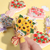 花朵花束树脂冰箱贴创意，立体磁力贴卡通磁铁吸铁石圣诞装饰磁贴片