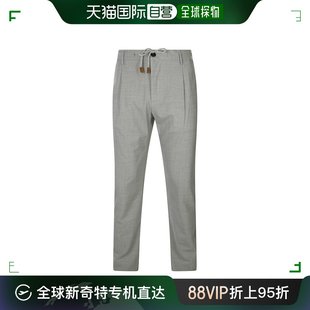 香港直邮潮奢eleventy男士，灰色羊毛长裤i75panh08tes0a053