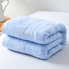 老式上海毛巾被纯棉单双人(单双人)加厚全棉提花，毛巾毯床单盖毛毯夏季薄款
