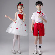六一儿童演出服蓬蓬裙舞蹈服幼儿园小学生合唱服女童礼服表演服装