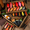 仿真寿司假三文鱼片金鱼，手卷饭团日料食物，模型橱窗装饰展示道具