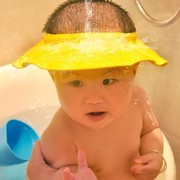 护耳神器女宝洗头帽宝宝洗澡帽可调节女童小孩淋浴帽头罩挡水