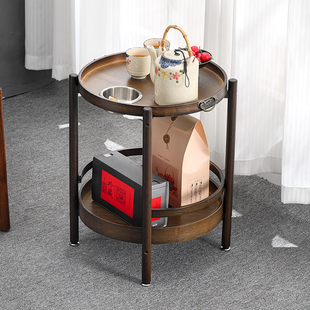 新中式茶几客厅家用可移动边几带轮推车茶水台麻将桌茶水架小桌子