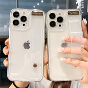 ins小众适用iPhone14Promax手机壳苹果12pro手机11苹果13腕带13mini支架xr创意6sP透明7G简约8plus外壳se