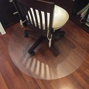 pv木地板保护垫电脑椅垫子，地板垫圆形转椅垫，防划伤加厚透明地垫