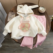 婴儿衣服春秋季女童洋气，可爱卫衣套装一周岁女宝宝婴幼儿春装