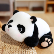 仿真国宝大熊猫公仔趴趴熊猫花花毛绒玩具抱枕安抚娃娃儿童节礼物