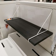 IKEA宜家 伯舒特 托架白色金属三角架支架直角层板固定一字搁板三