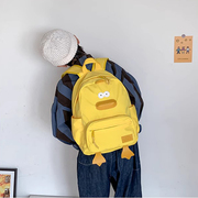 幼儿园大班可爱卡通鸭子书包一年级男童超轻软布外出旅游女孩背包