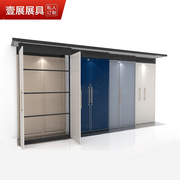 门板展示架瓷砖衣柜门，样品推拉柜橱柜木地板，平推展架立式多功能q.