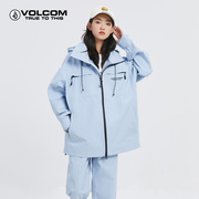 volcom钻石户外登山硬壳，冲锋衣款式外套秋款情侣，防水防风纯色夹克