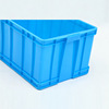 550350带盖加厚仓库塑胶箱周转箱塑胶箱子收纳储物箱大号有盖