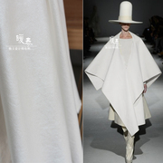 亮闪点点白色烫银涂层弹力棉布料 旗袍造型设计服装创意辅助面料