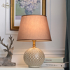 欧式古典奢华复古台灯，美式卧室床头灯，简约陶瓷布艺客厅装饰灯具