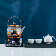 陶瓷电陶炉煮茶炉玻璃蒸煮茶器全自动泡茶壶大容量烧水壶茶具套装