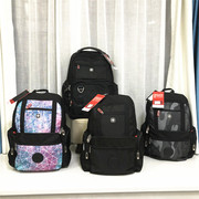 撤柜瑞士双肩包男大容量旅行包，防泼水电脑包中学生书包通勤日背包