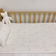 新生儿宝宝褥垫 四季纯棉小床单床笠韩式绗缝床褥加厚垫子可定制