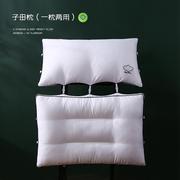 棉刺绣云朵二合一羽丝绒，枕芯全棉可拆卸立体舒适双层子母枕头软