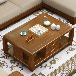 茶几客厅简约现代边几小桌子，简易中式实木，木质大小户型茶桌子方形
