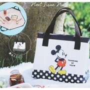 日本杂志款可爱卡通野餐保冷包便当袋小手拎饭盒袋保温包带饭包