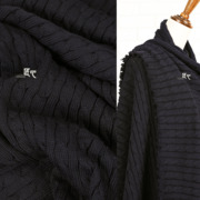 粗棒针织绞花纹毛衣冬季羊毛，手工衫外套围巾保暖时装毛线面料