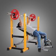 工厂分体式半框式深蹲架卧推架举重床多功能力量训练健身器材