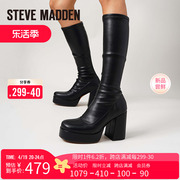 stevemadden思美登秋冬防水台粗高跟，弹力时装长靴女arena