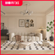 轻奢客厅地毯极简风沙发茶几，毯时尚家用卧室床边毯大面积全铺地垫