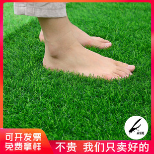 仿真草坪假皮人工造绿地毯垫塑料网格，铺垫足球场装饰消音围挡足球