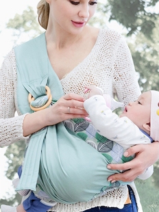初生婴儿襁褓背带背袋，单肩背带斜侧抱袋横抱式纯棉宝宝摇篮式抱带