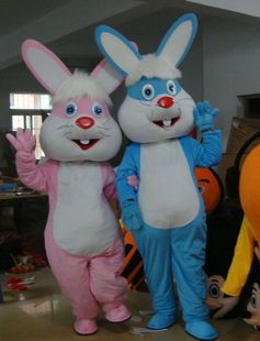 兔八哥卡通服装人偶兔子Cosplay行走人偶服装道具复活节玩偶头套