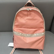 2022休闲双肩包学生(包学生，)书包轻便旅游背包，大容量包包女7812橘粉色