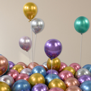 10寸加厚金属金色气球装饰生日派对趴体场景布置红色结婚乳胶汽球