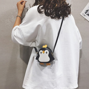 日本迷你小包包女卡通可爱小企鹅，单肩包幼儿斜跨零钱包儿童包