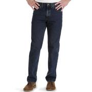 lee李牌男裤长裤牛仔，裤中腰直筒，深蓝色净版美国直邮1070546