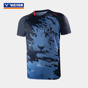 victor威克多羽毛球服比赛系列中性款，印花针织运动t恤t-20015